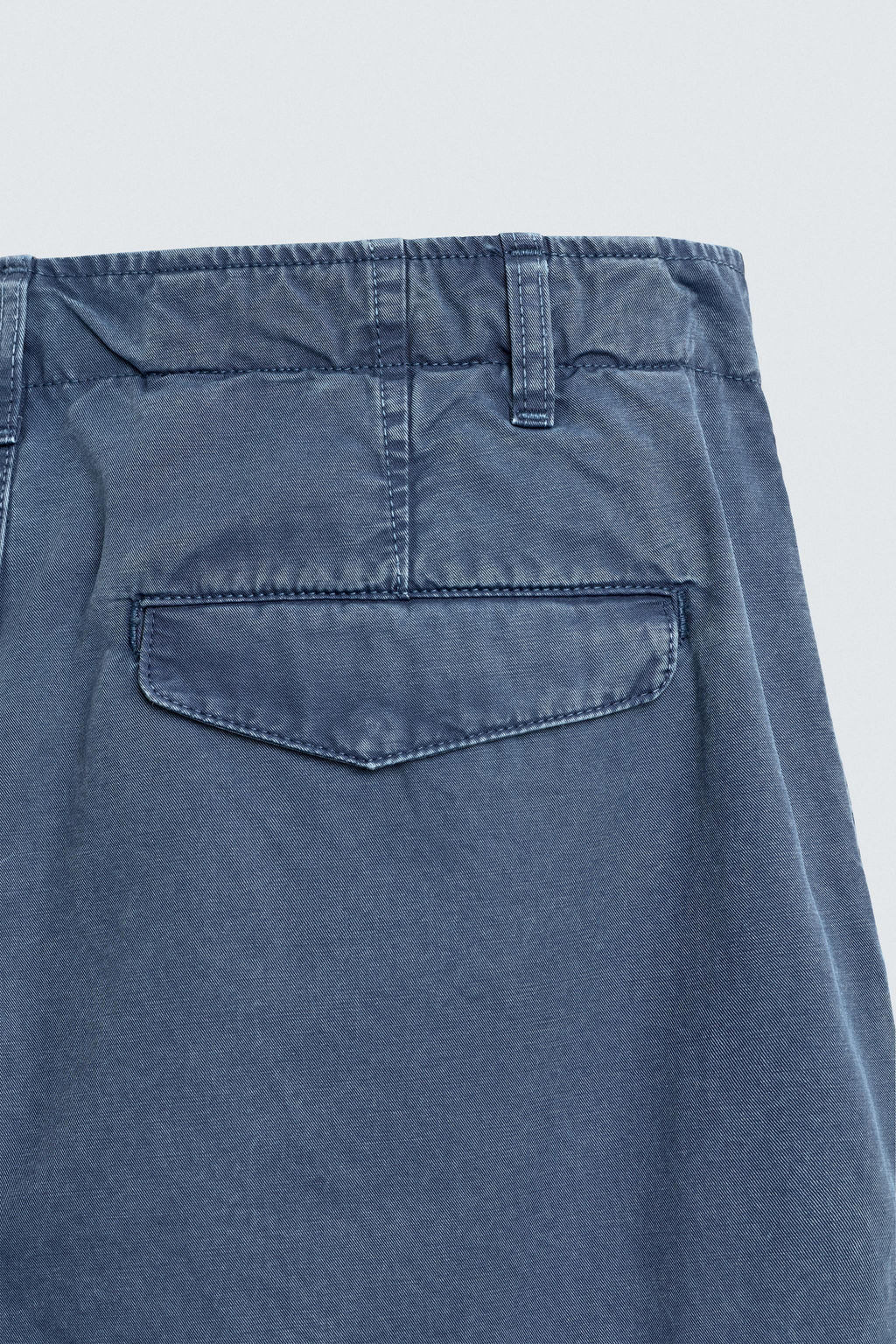 PANTAL?N CARGO RELAXED FIT LAVADO / Azul - Zara фото 10