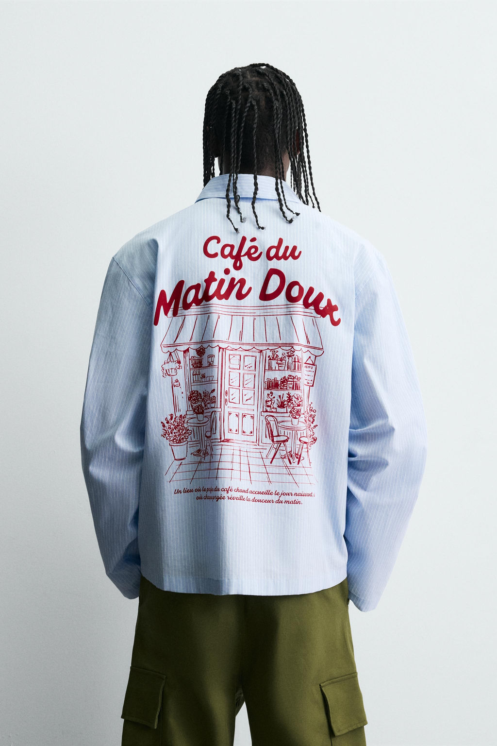 GRAPHIC STRIPED SHIRT - Zara фото 3