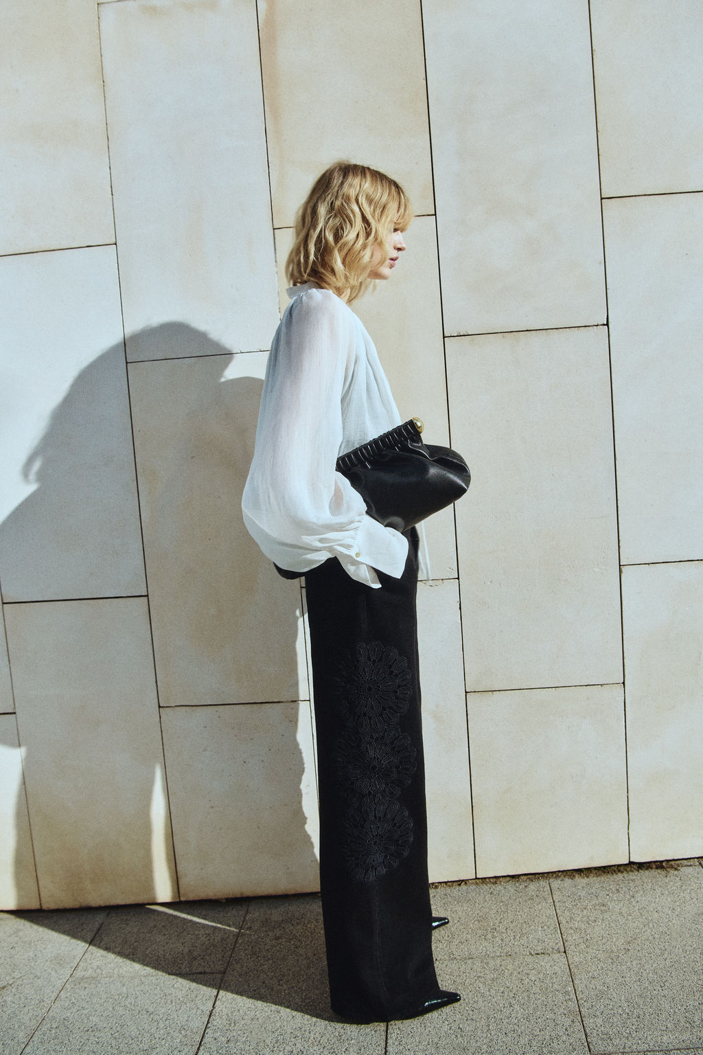 Vaquero con detalles efecto crochet - H&m фото 4