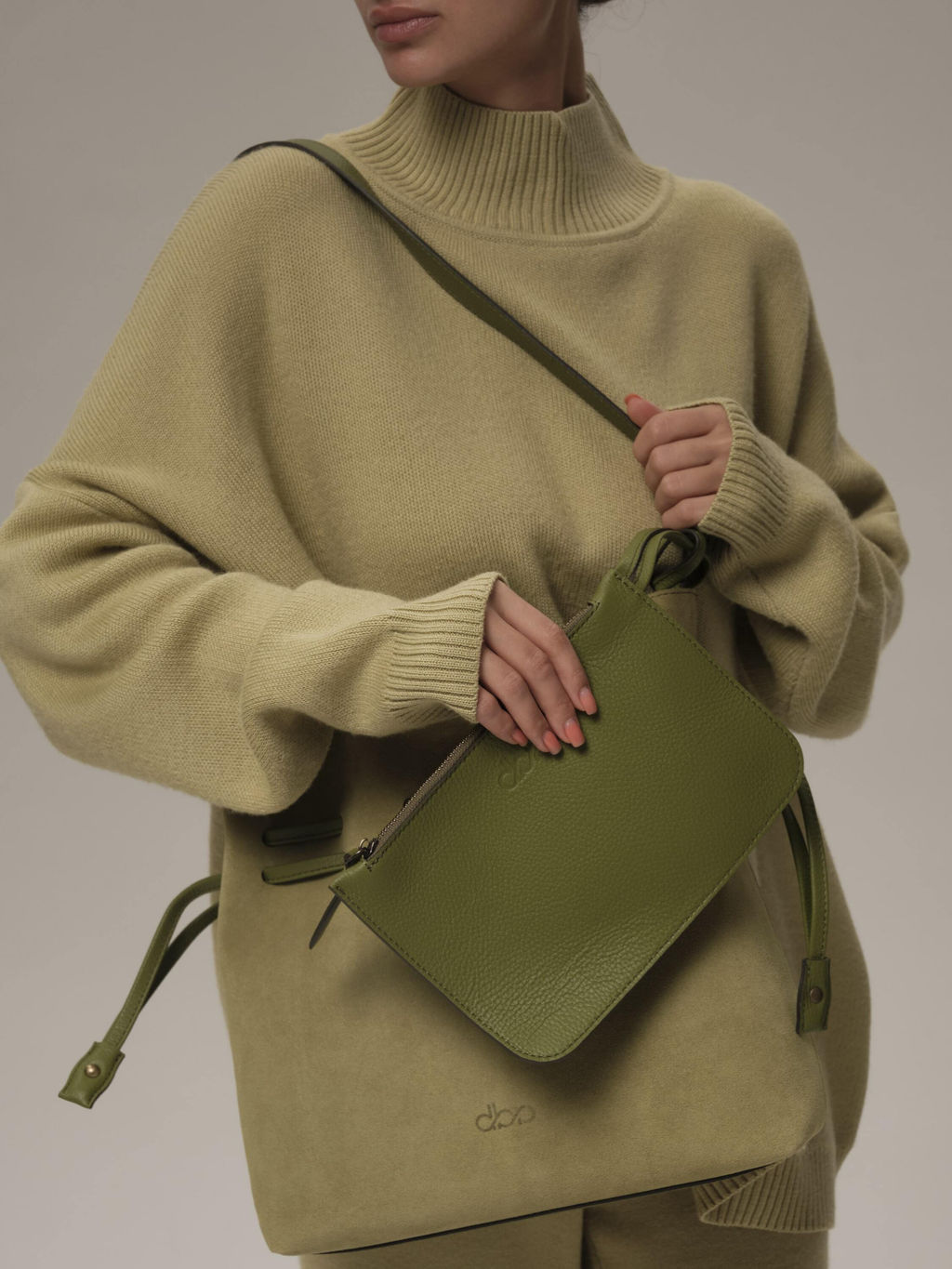 Замшевая сумка Eveline DBR 31143 киви фото 2