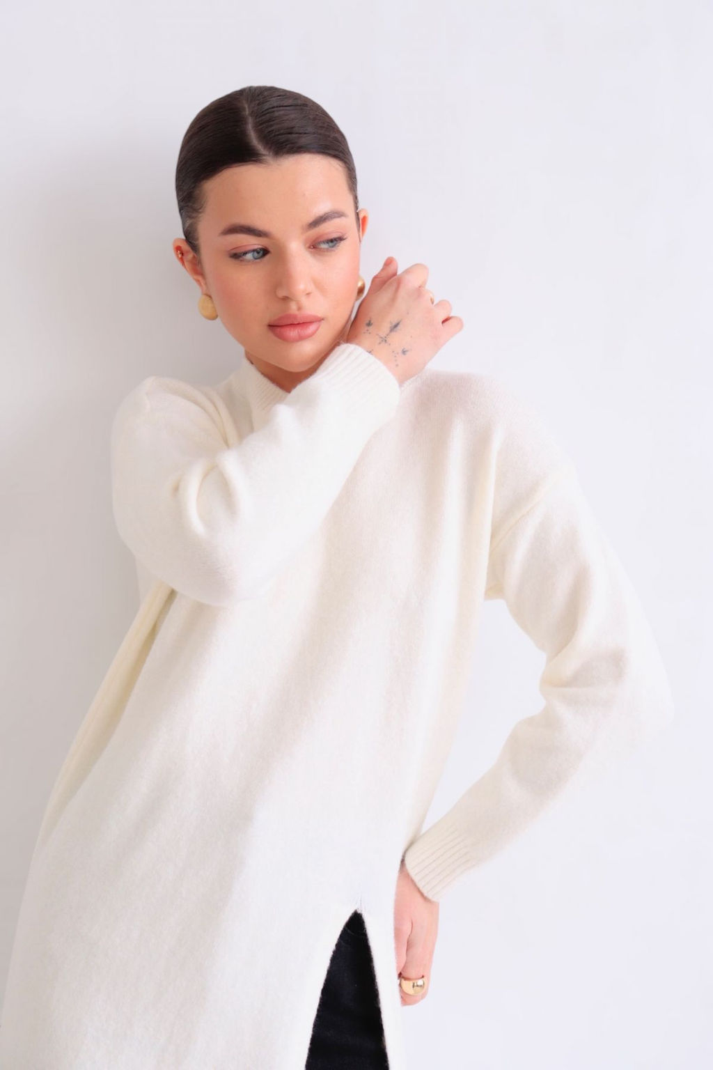 Martichelli Джемпер с ассиметричным разрезом фото 5