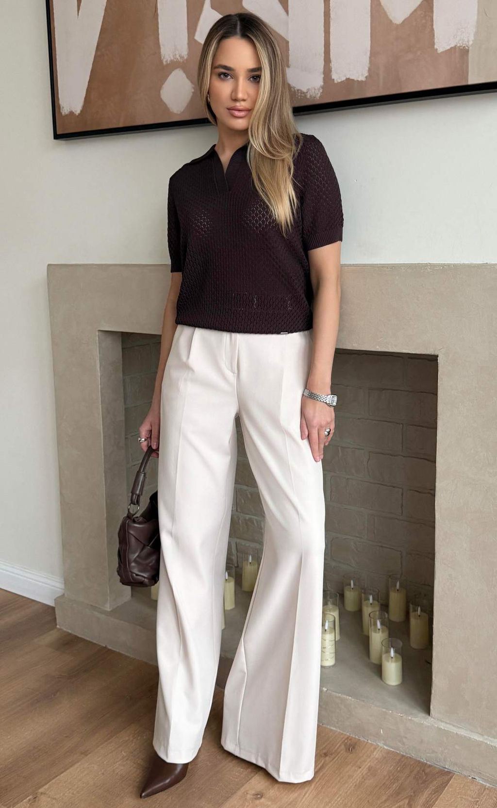 Поло жен F612-1582 coffee - Fine joyce фото 9