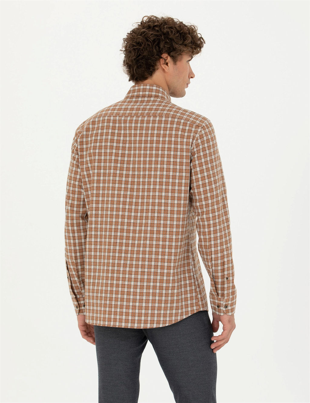 Kahverengi Regular Fit Uzun Kollu G_mlek - Pierre cardin фото 5