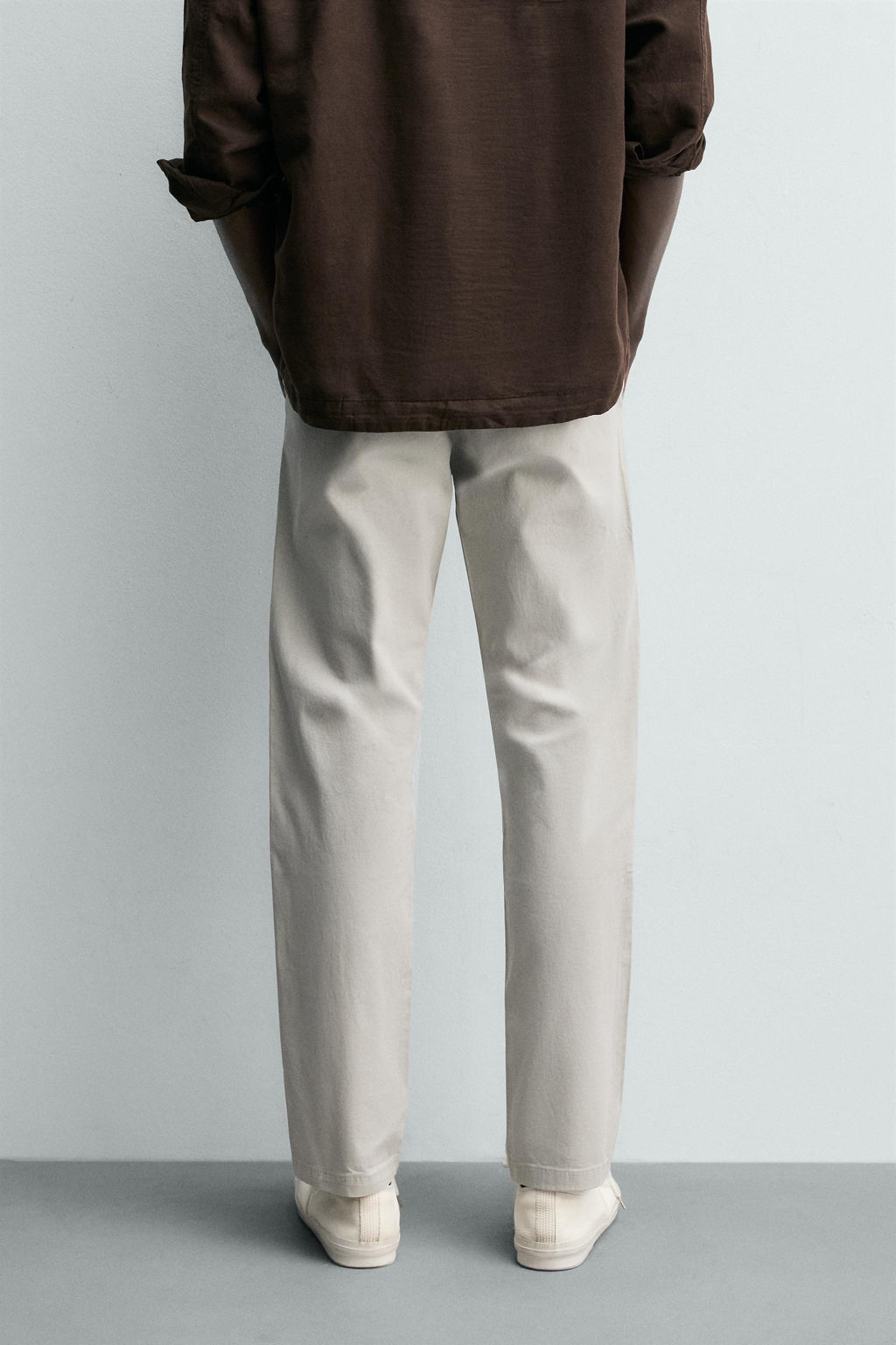 PANTAL?N CHINO SKINNY FIT / Gris claro - Zara фото 7