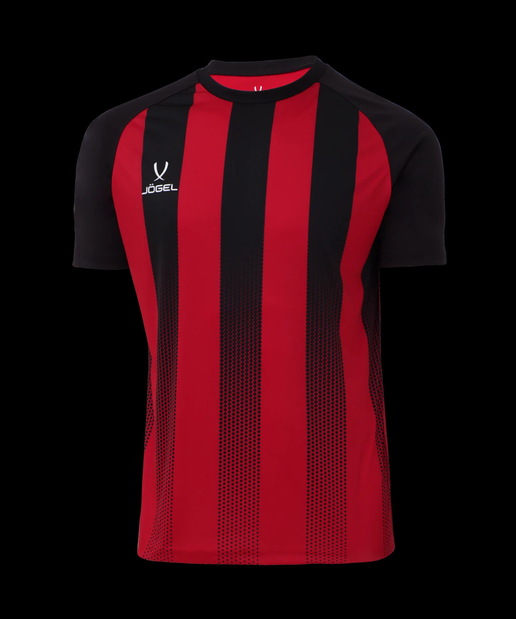 Футболка игровая JOGEL CAMP Striped Jersey, красный/черный, детский