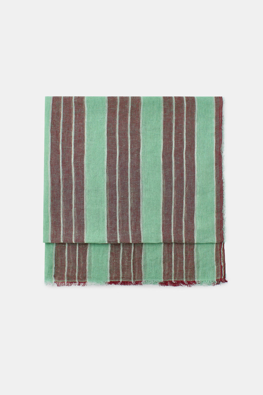PA?UELO LINO 100% ESTAMPADO RAYAS / Menta - Zara фото 2
