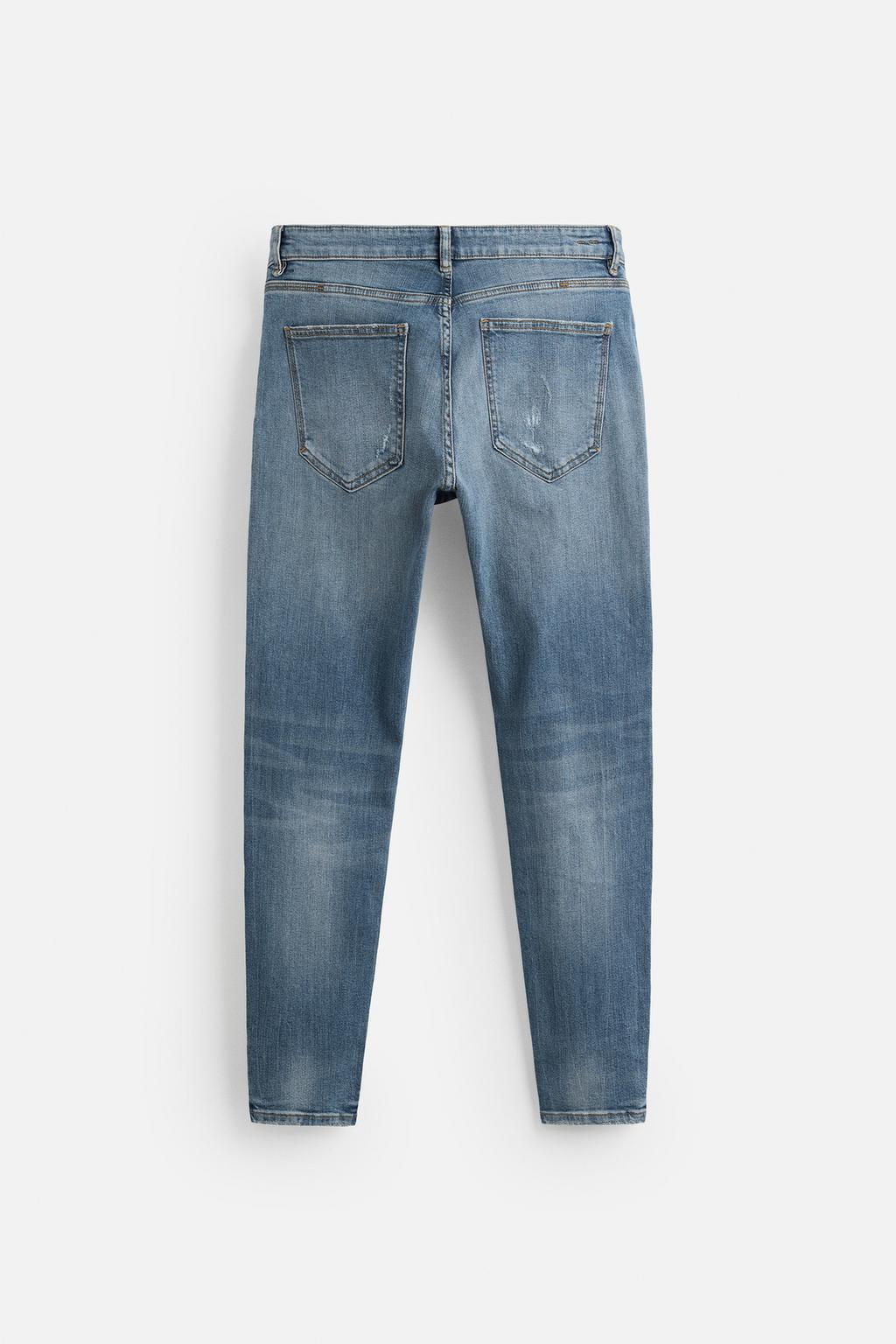 RIPPED SKINNY FIT JEANS - Zara фото 18