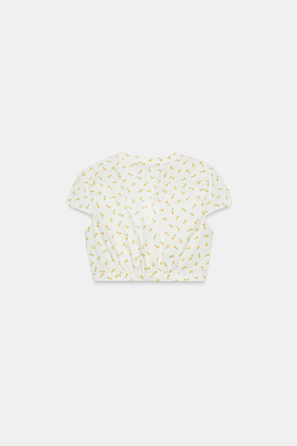 TOP CROP POPEL?N FLORES / Crudo/Amarillo