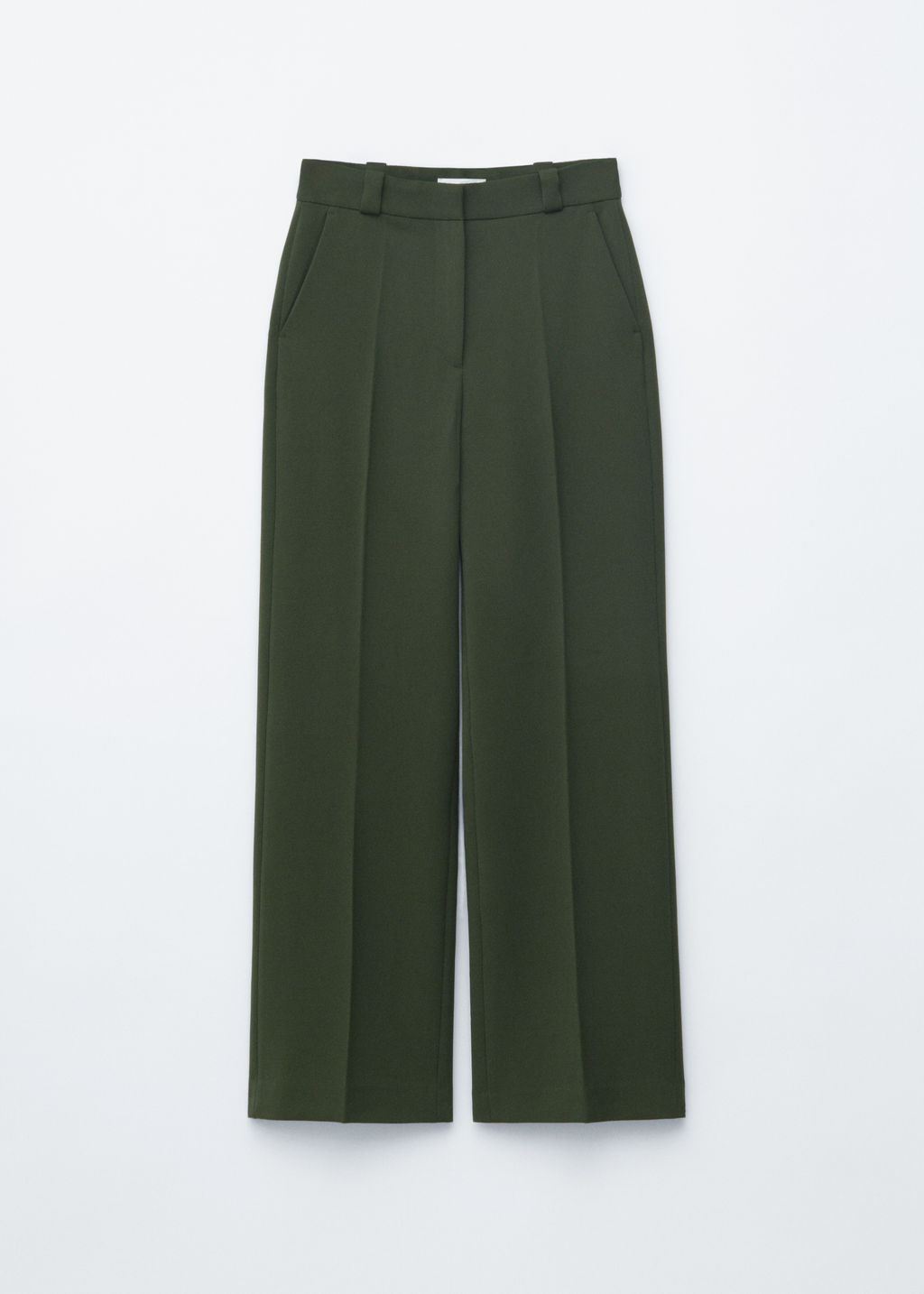 Pantalones rectos con pliegues marcados - H&m фото 5