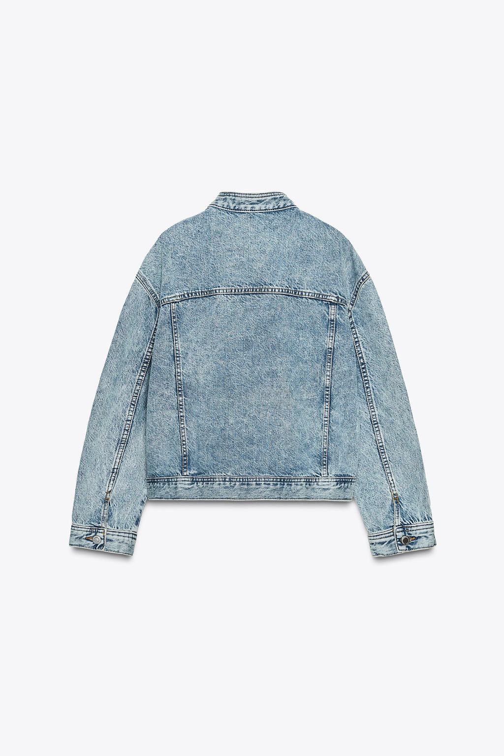 ZW COLLECTION DOUBLE-BREASTED DENIM JACKET - Zara фото 6