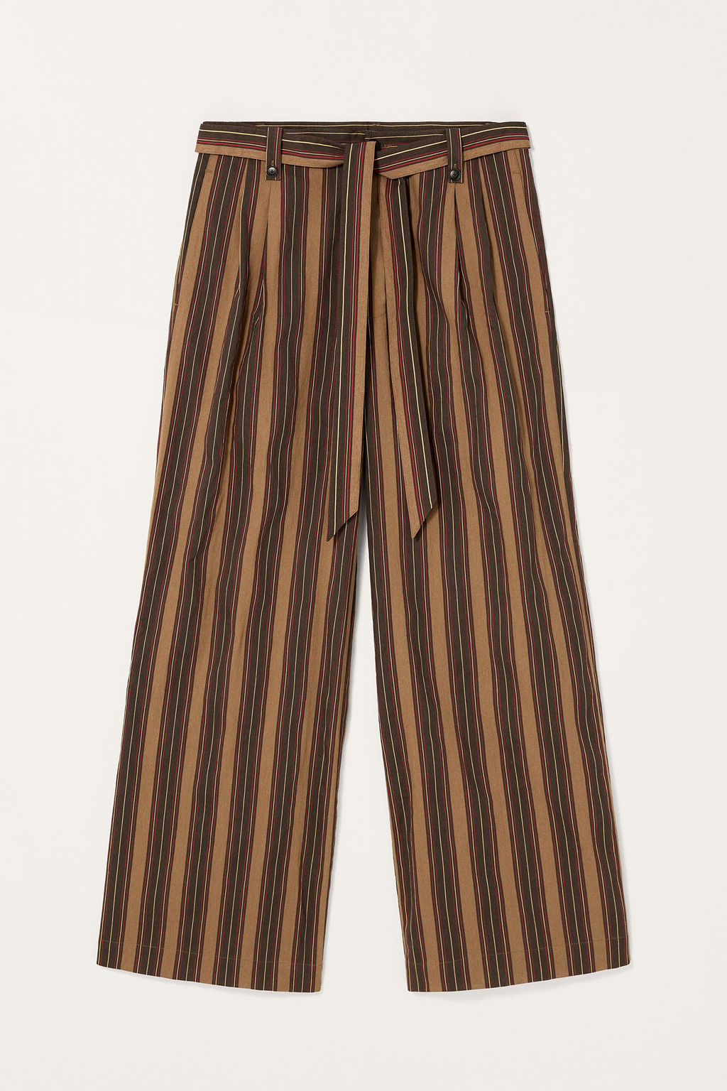 LIMITED EDITION STRIPED TROUSERS WITH BELT - Zara фото 6