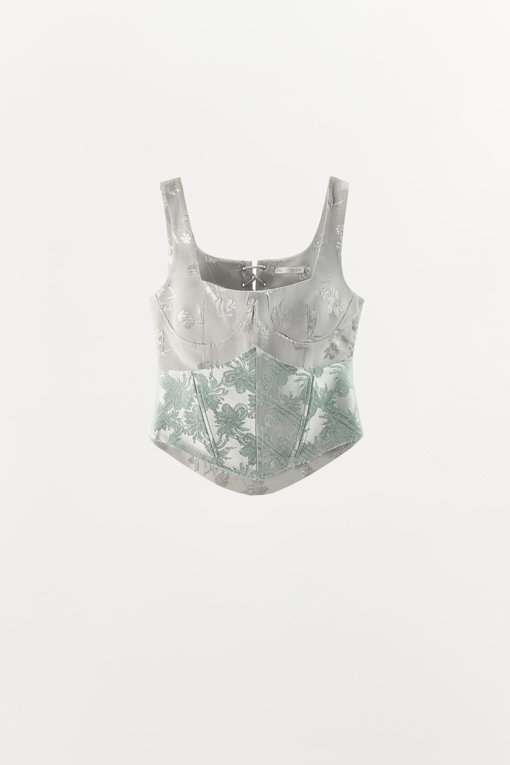 TOP CORS? COMBINADO JACQUARD / Azul pastel - Zara фото 5
