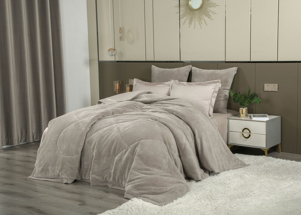 Lindor Fluffy (серый беж) Egyptian Cotton комплект