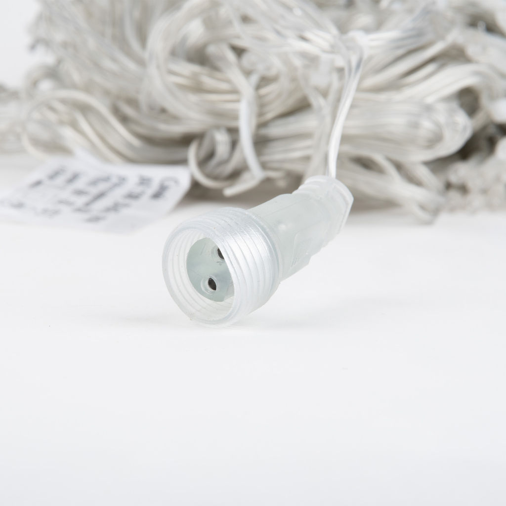 ULD-C3020-264/TTK WARM WHITE IP44 Занавес светодиодный с эффектом мерцания, 3х2м. 264 светодиода. Теплый белый свет. Провод прозрачный. TM Uniel - Volpe фото 6