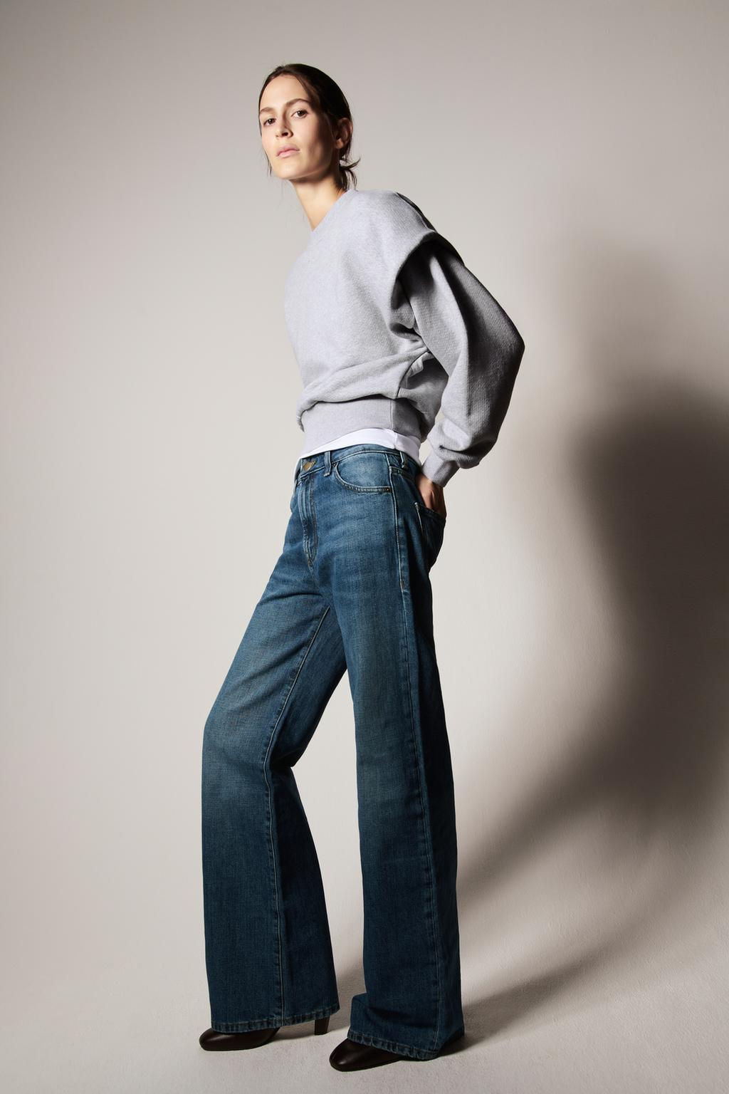 HEAVYWEIGHT PLEATED SWEATSHIRT - Zara фото 3