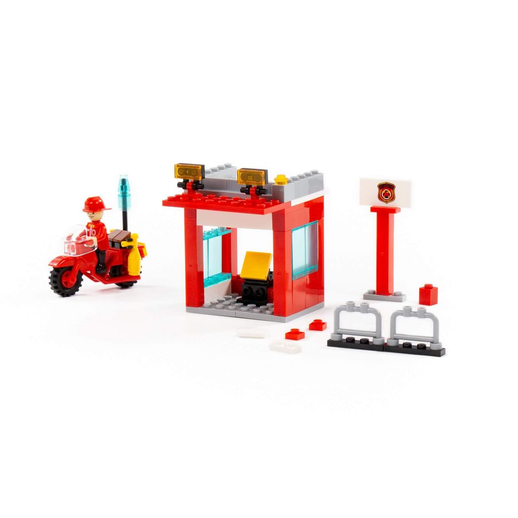 Конструктор Классик Пожарная служба-1.8 (86 элементов) (в коробке) - Полесье фото 5
