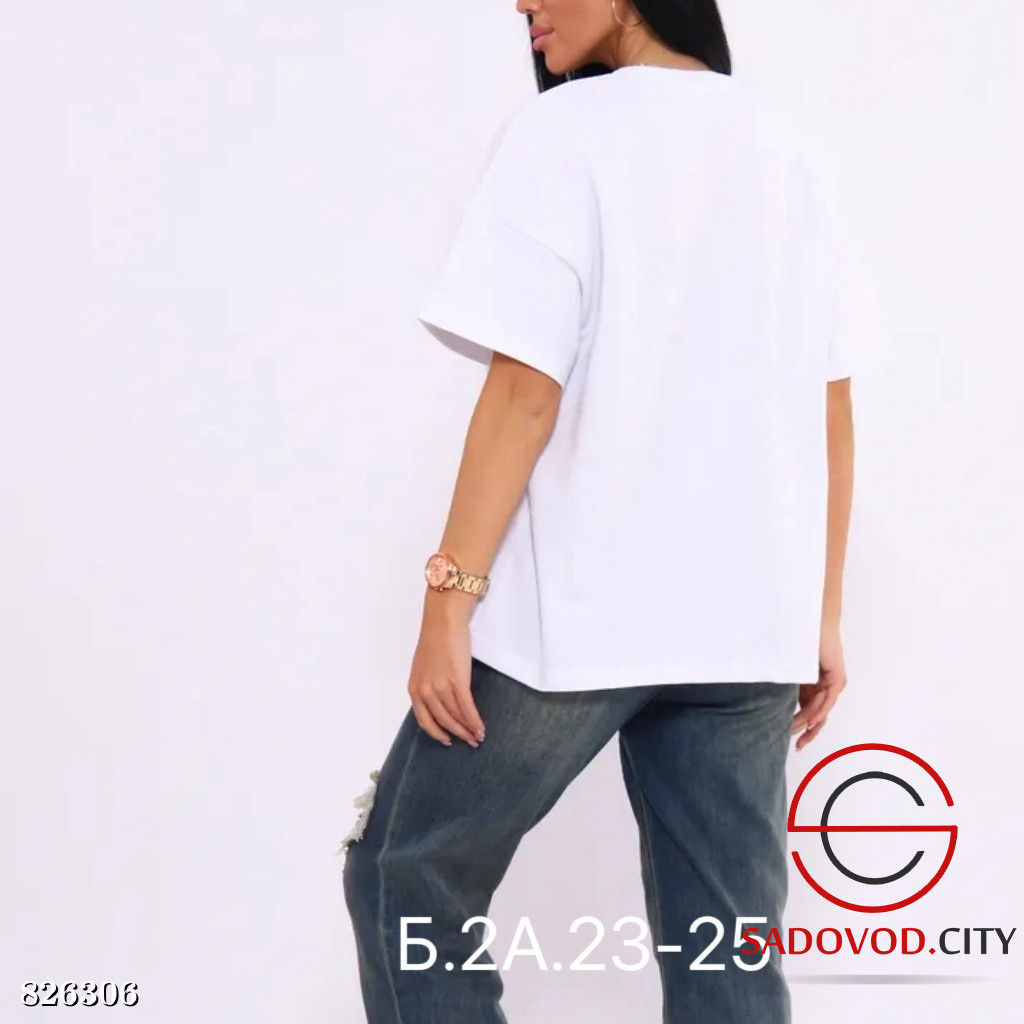 Футболка женская однотонная