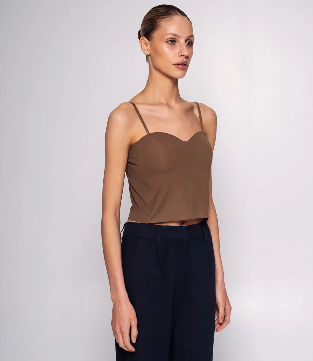 Топ #КТ558 (1), тёмный хаки - Dommod фото 2