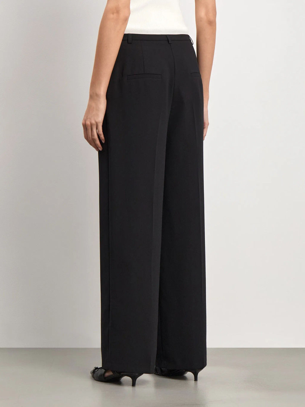 Брюки из костюмной шерсти, D395/decant