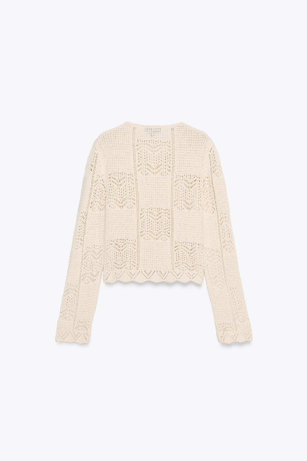 POINTELLE KNIT CARDIGAN - Zara фото 6