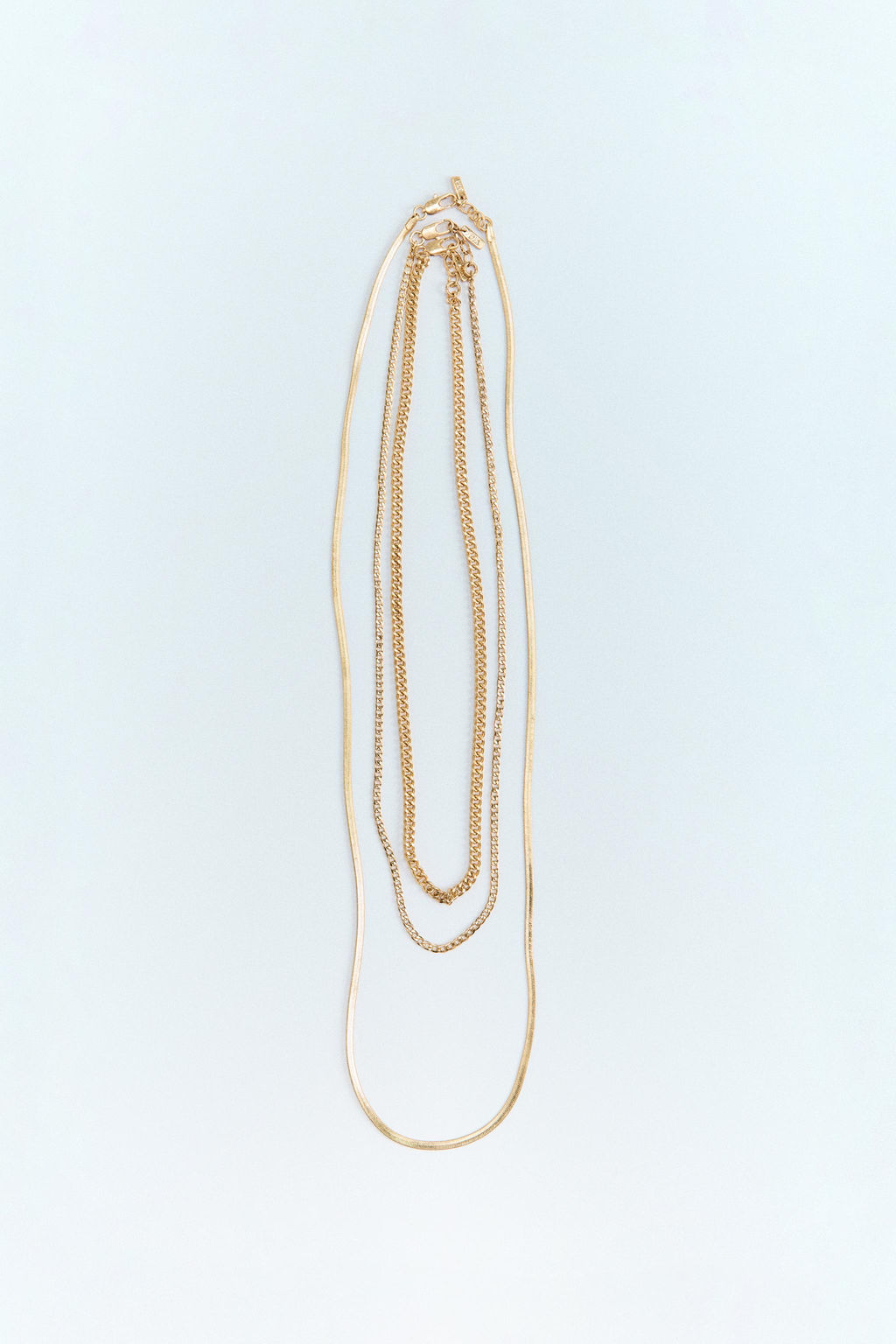 3-PACK CHAIN MESH NECKLACES