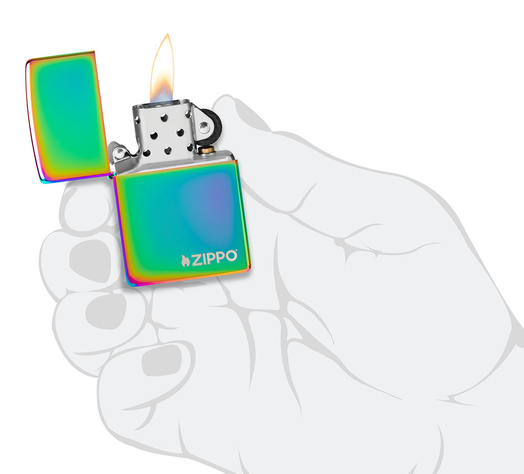 Зажигалка ZIPPO Логотип с разноцветным покрытием | Logo Multi Color 151ZL  фото 5