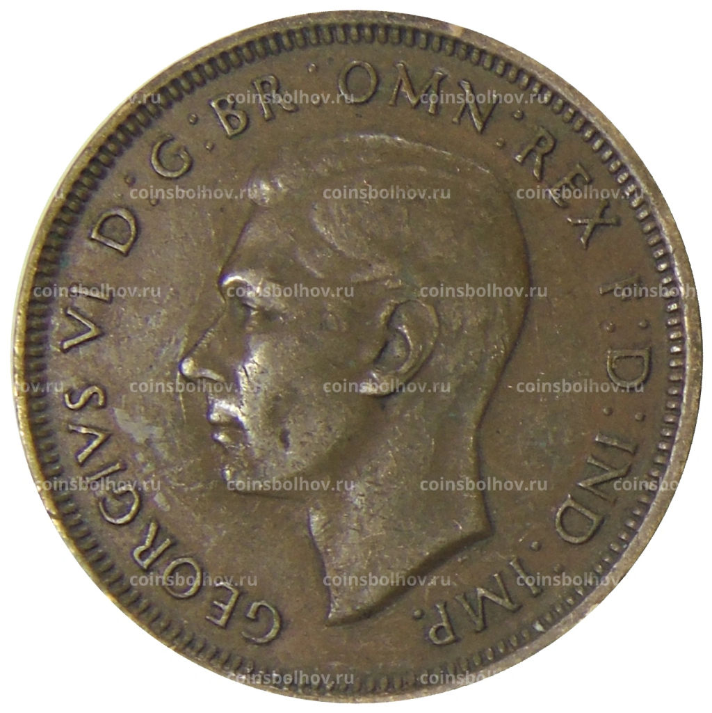 1/2 пенни 1938 года Австралия