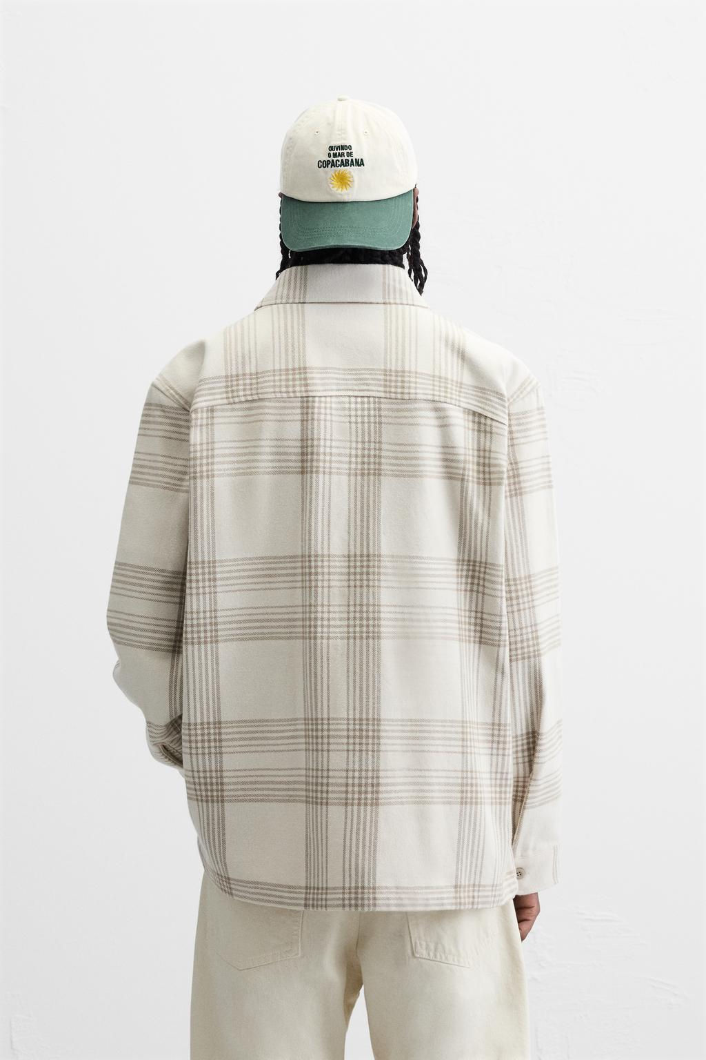 CHECKED FLANNEL SHIRT - Zara фото 11