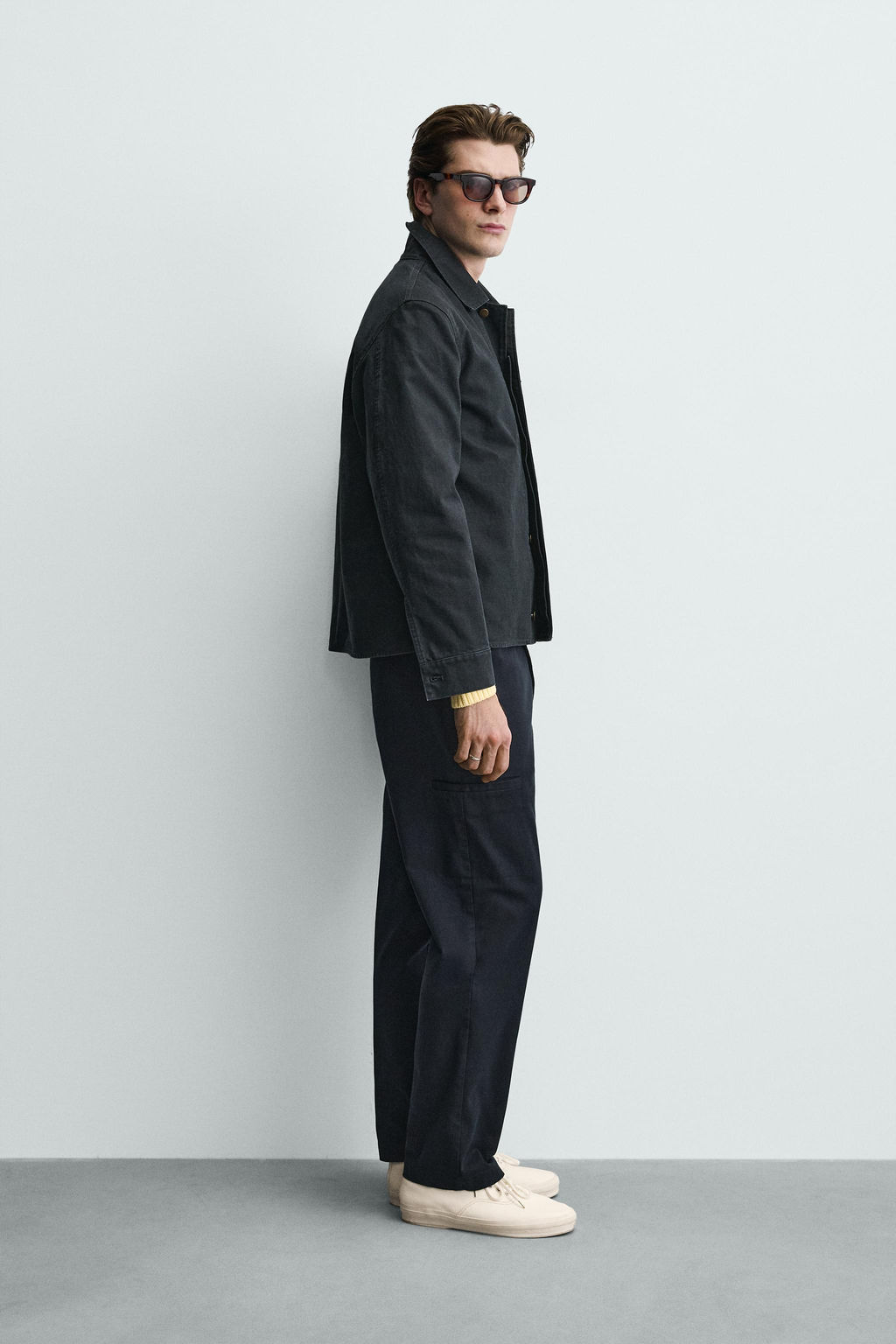 PANTAL?N CARGO STRAIGHT FIT / Marino - Zara фото 4