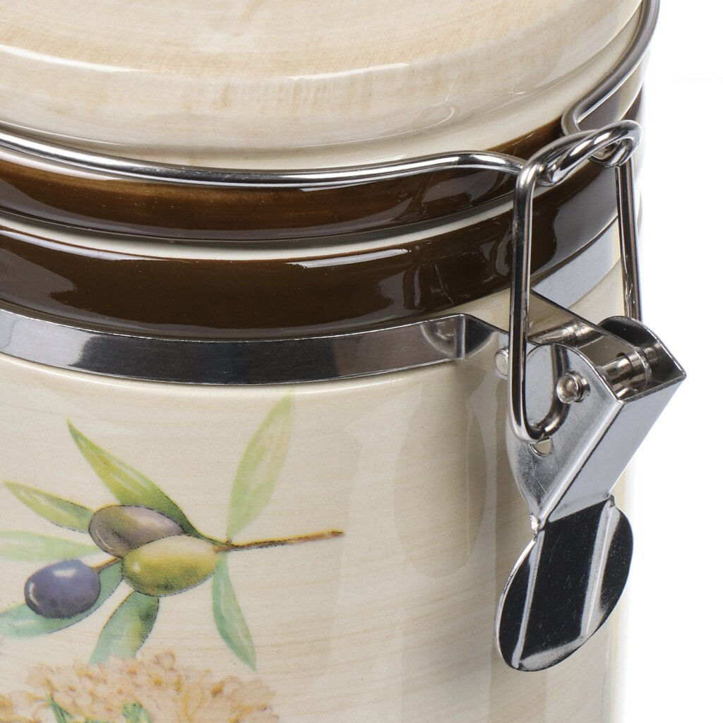 Банка для сыпучих продуктов, доломит, 0.55 л, с крышкой, , Левадия (419411) /DANIKS/  фото 4