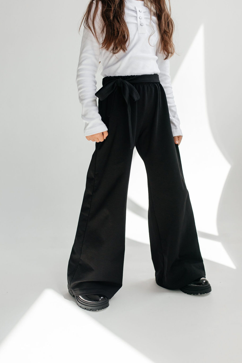 Брюки Ефросинья, цвет Черный, состав 74% х/б, 20% пэ, 6%лайкра - 5+ фото 3