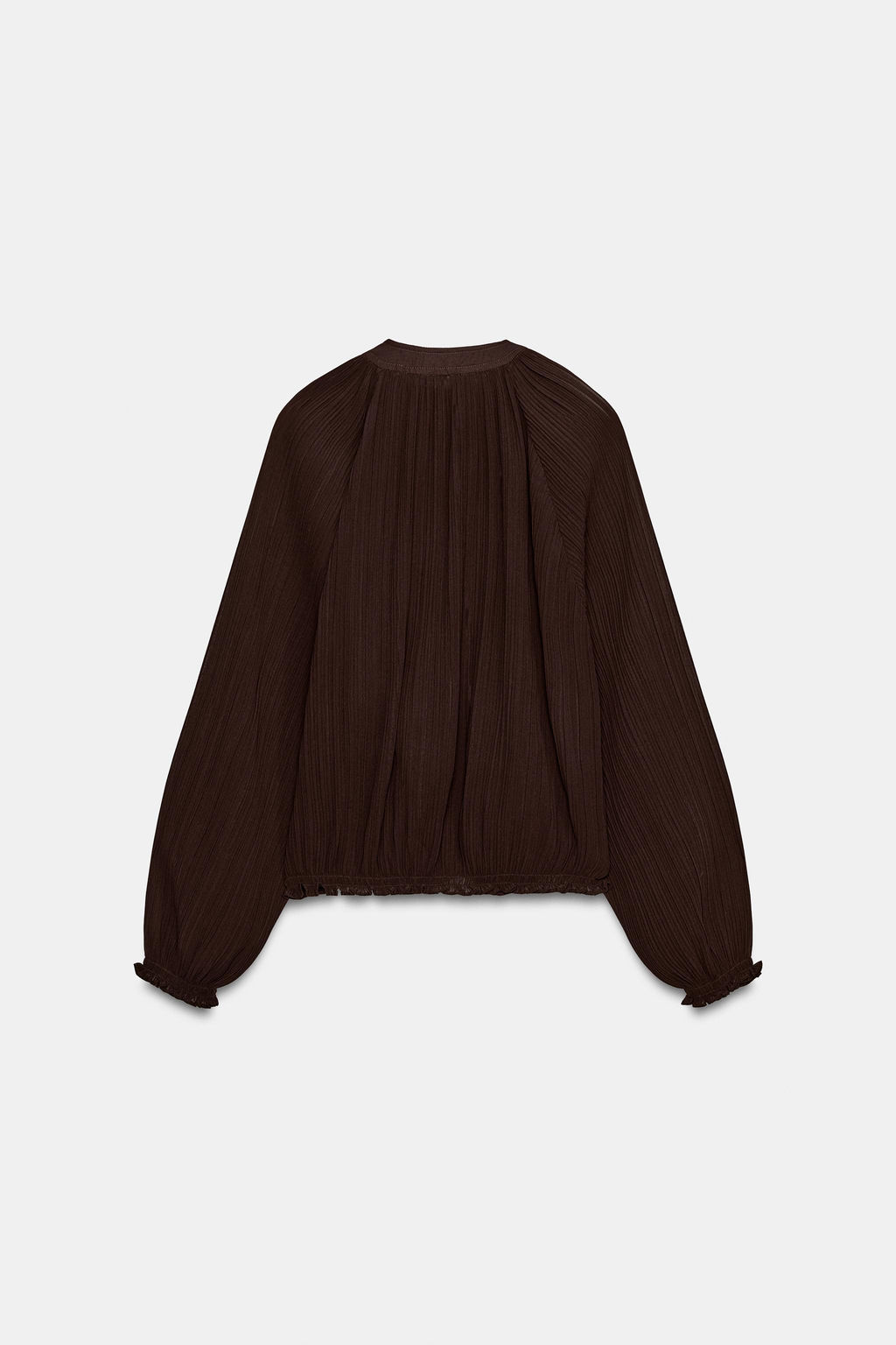 CHAQUETA ORGANZA PLISADA / Marr?n - Zara фото 6