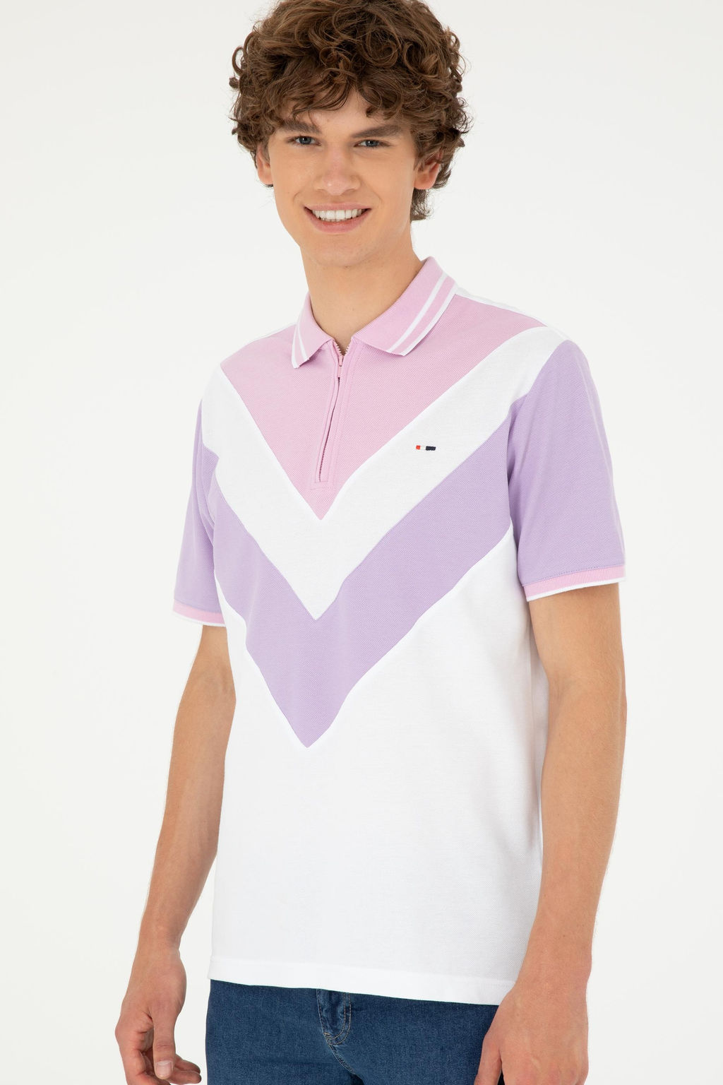 Мужская сиреневая футболка Неожиданная скидка в корзине - U.s. polo assn фото 3