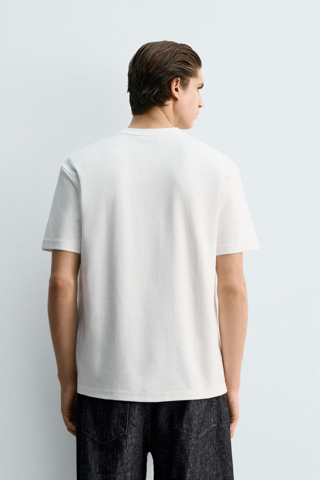 BASIC REGULAR FIT T-SHIRT - Zara фото 10