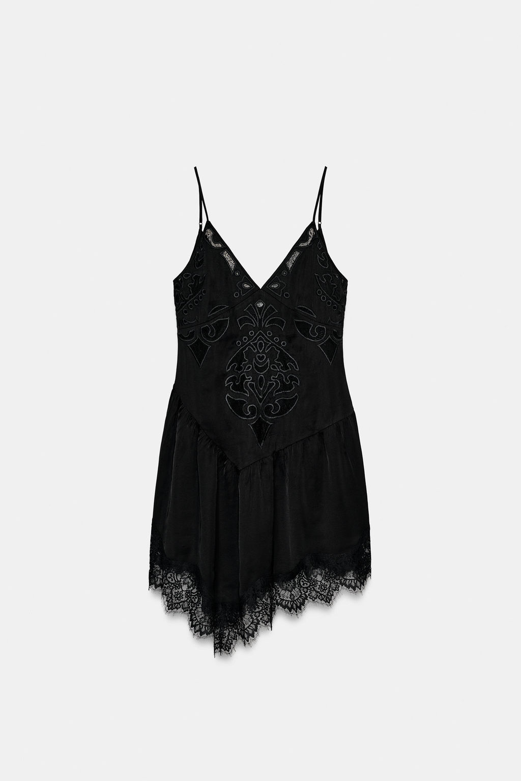 ZW COLLECTION ASYMMETRIC SHORT DRESS - Zara фото 12
