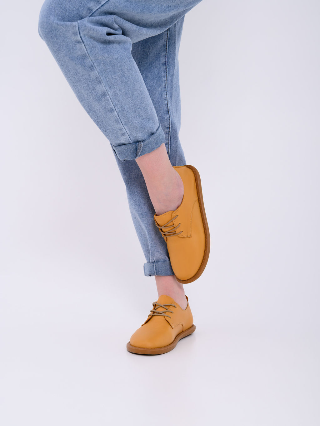 Туфли 181.ОКСЕbr.Лион тыква+коричневый