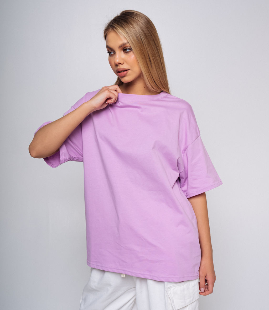 Футболка #КТ67-2, сиреневый - Dommod фото 2
