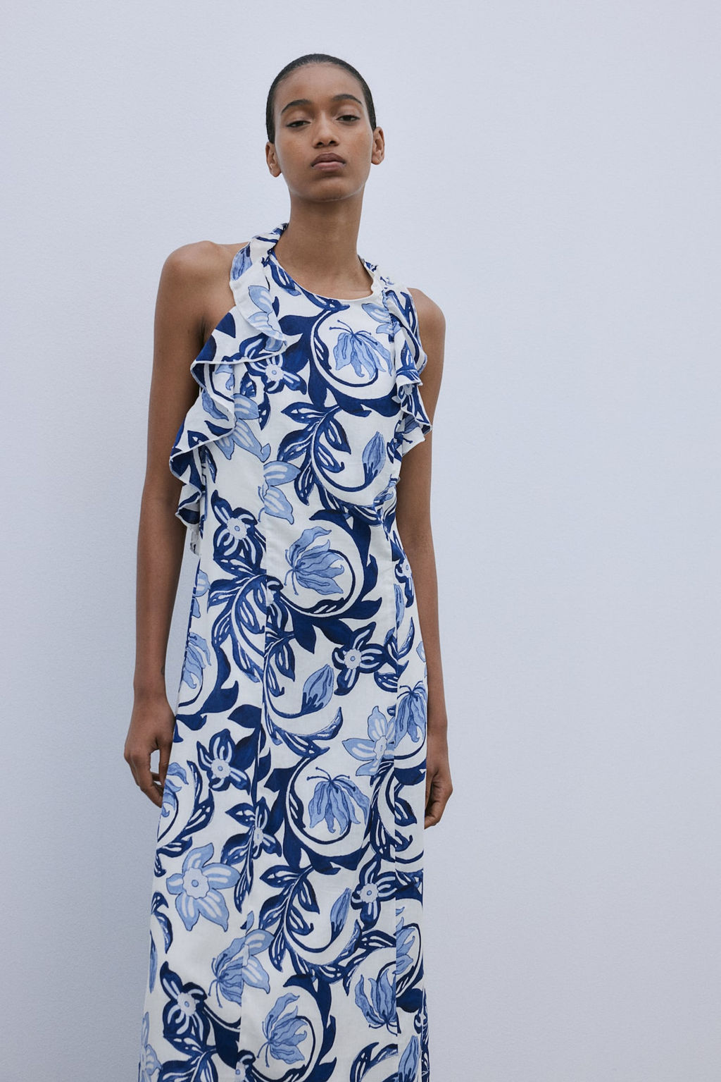 Vestido halter con volantes - H&m фото 2