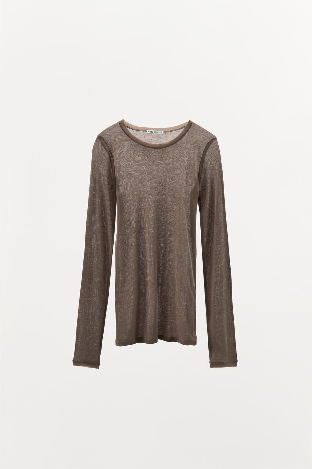LONG SLEEVE T-SHIRT - Zara фото 6