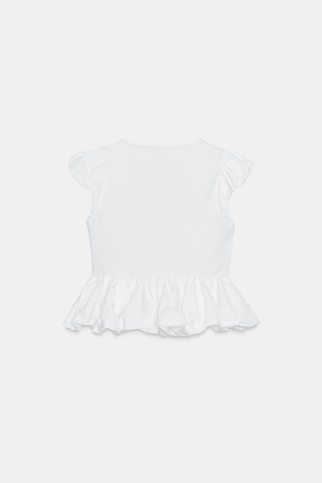 CONTRAST BOW T-SHIRT - Zara фото 10