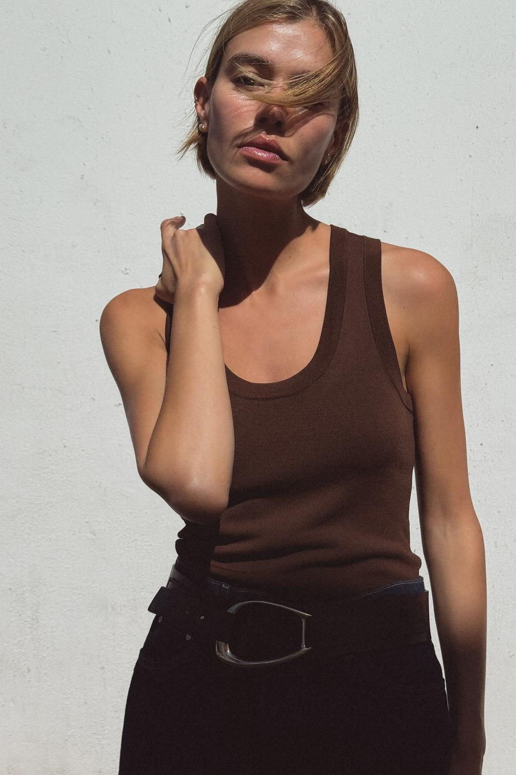 BASIC PLAIN KNIT TOP - Zara фото 10
