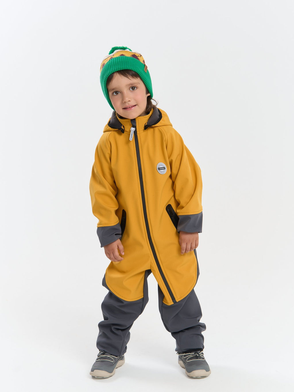 Комбинезон Softshell демисезонный Горчица - Bungly фото 3