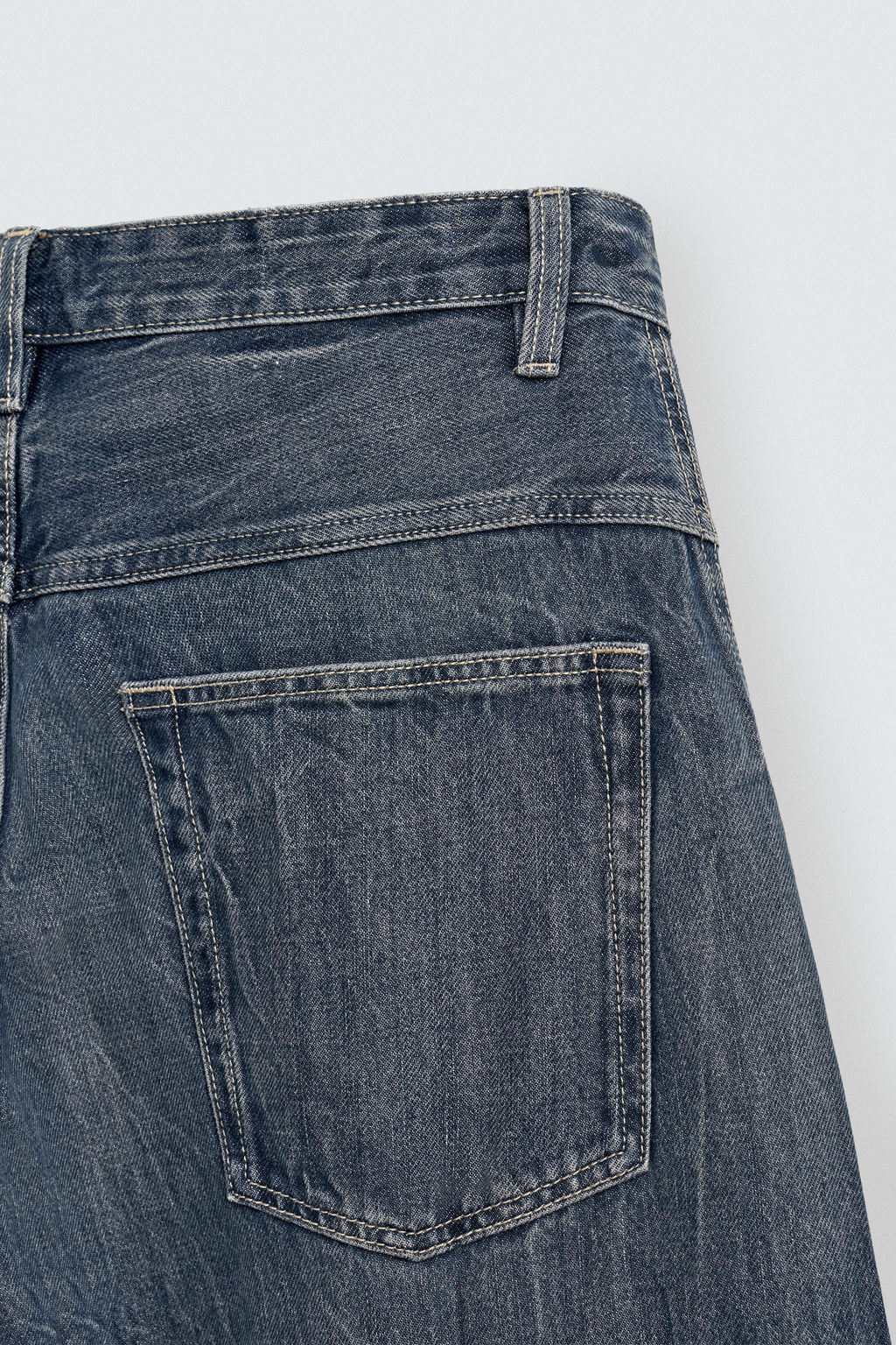 BAGGY FIT TWISTED-SEAM JEANS - Zara фото 10