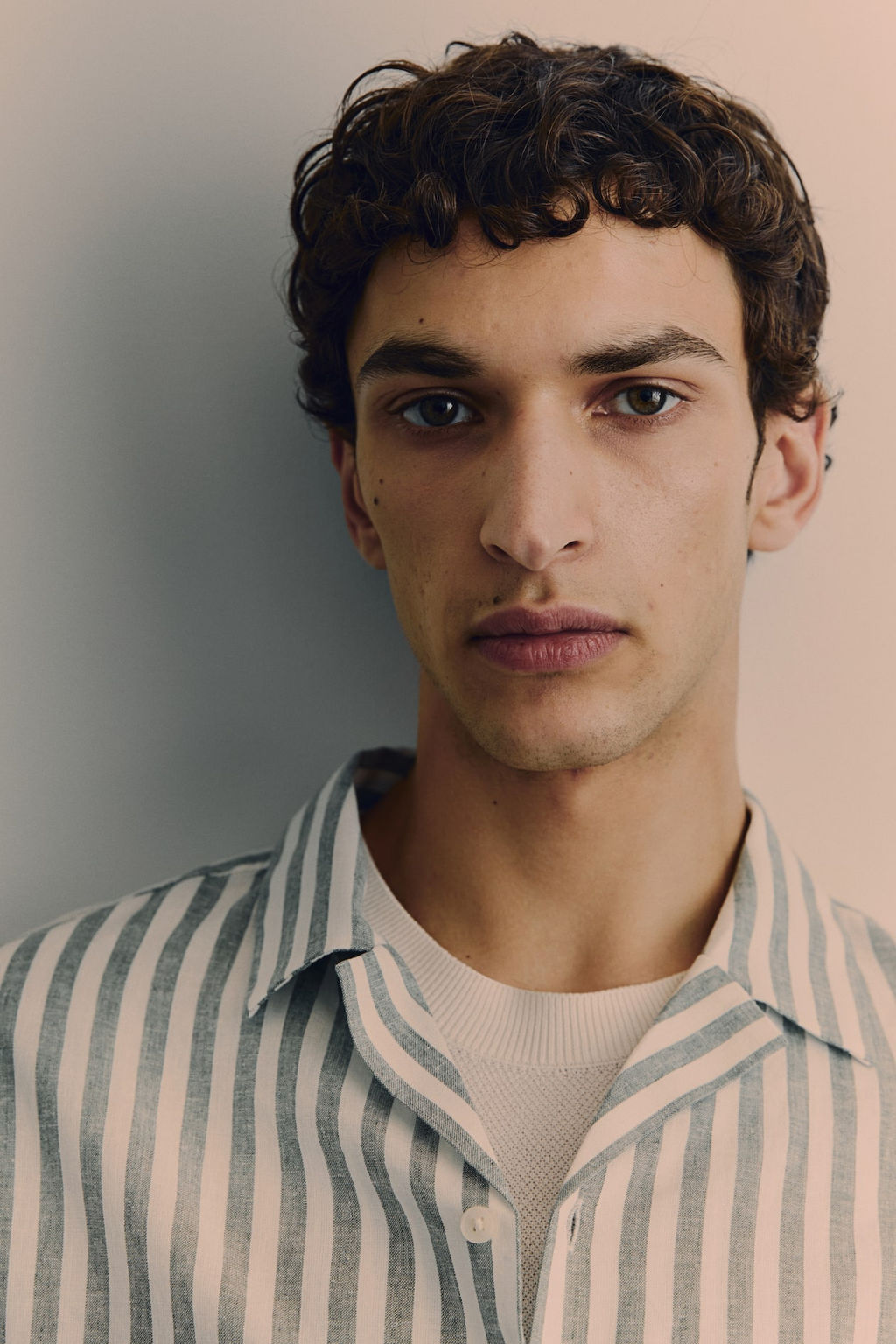 Camisa resort en mezcla de lino Regular Fit
