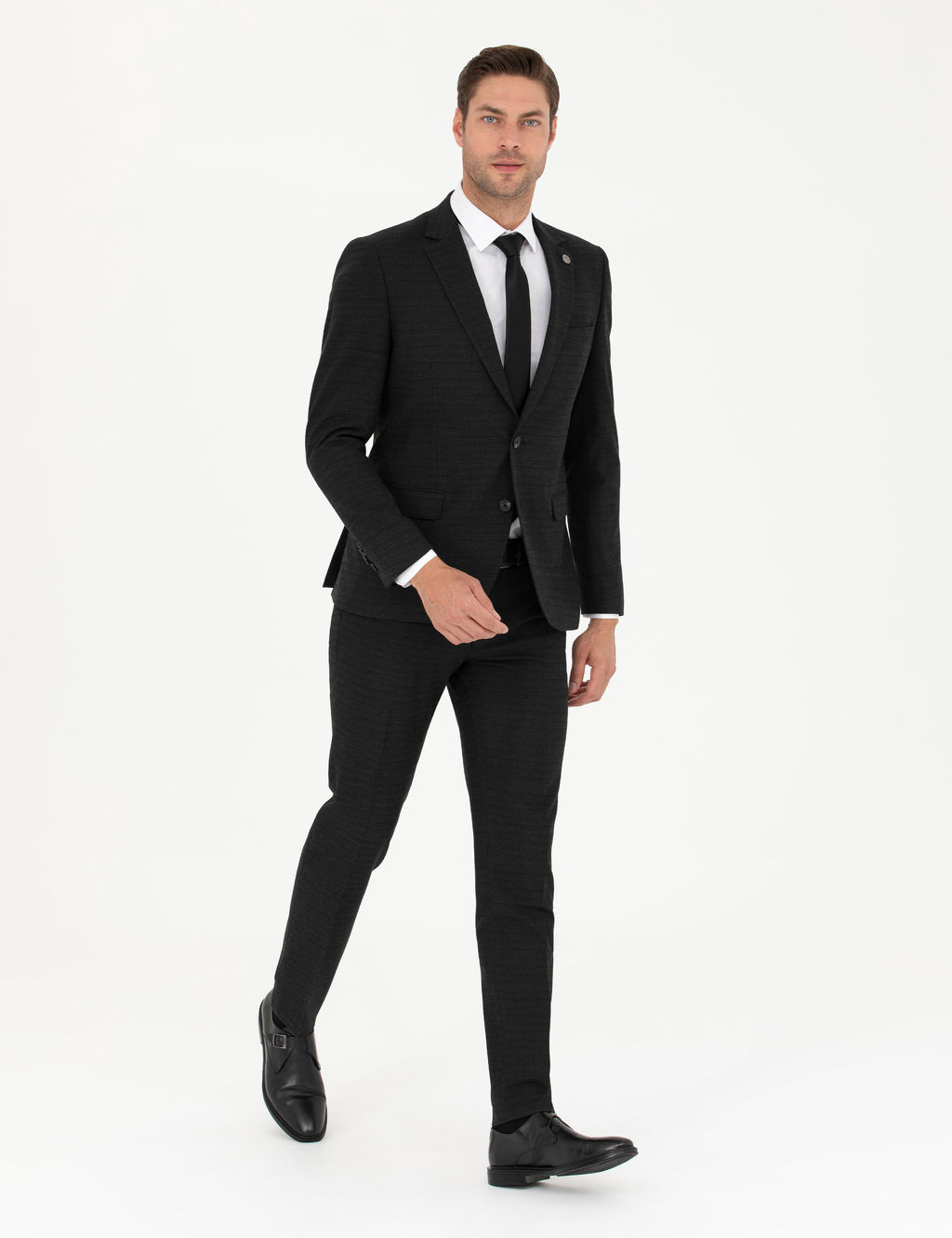Antrasit Extra Slim Fit Tak_m Elbise