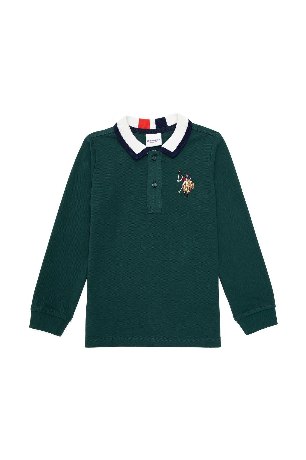 Темно-зеленый базовый свитшот для мальчика - U.s. polo assn фото 4