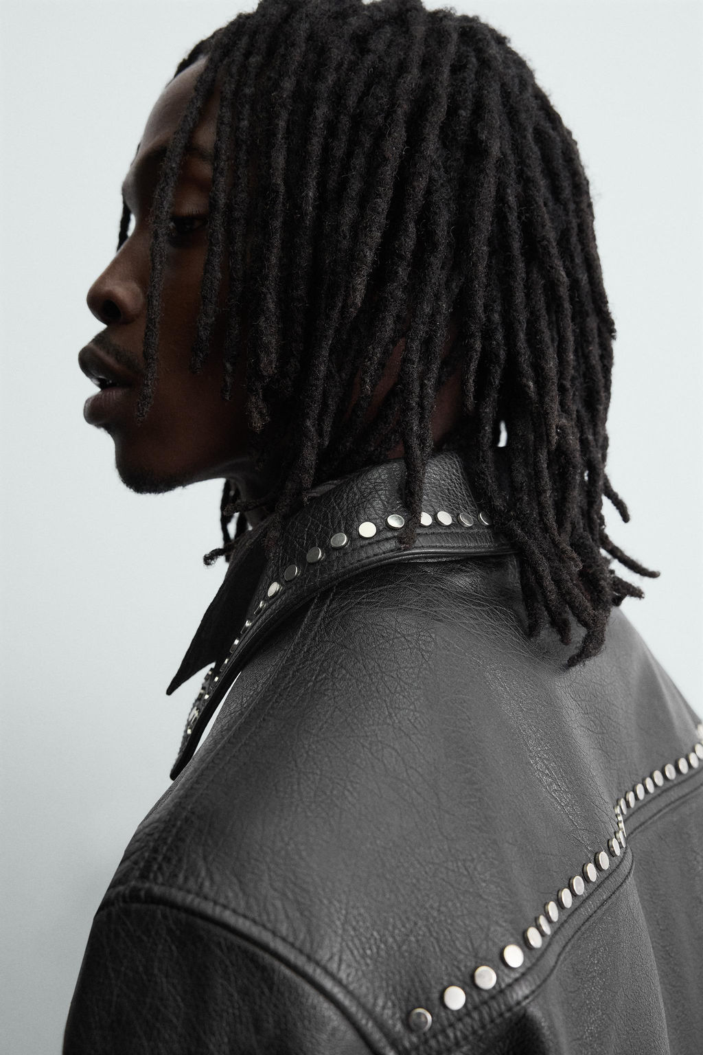 STUDDED LEATHER JACKET - Zara фото 6