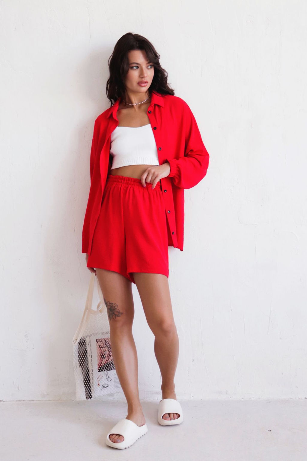 Martichelli Шорты летние красные  фото 14