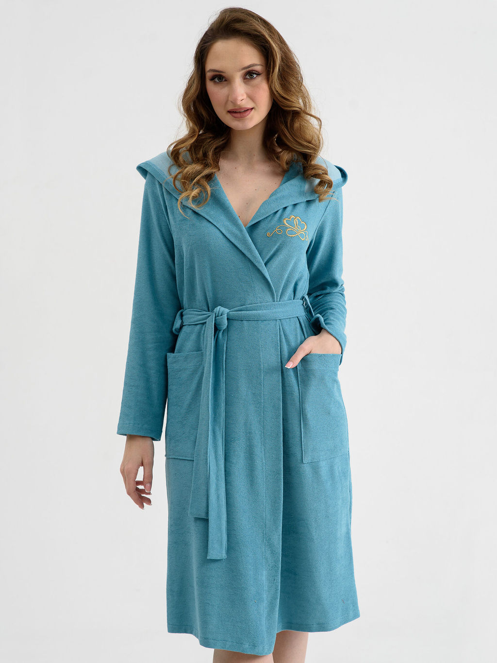 Халат 80% ХЛОПОК Любимая - Оптима фото 5