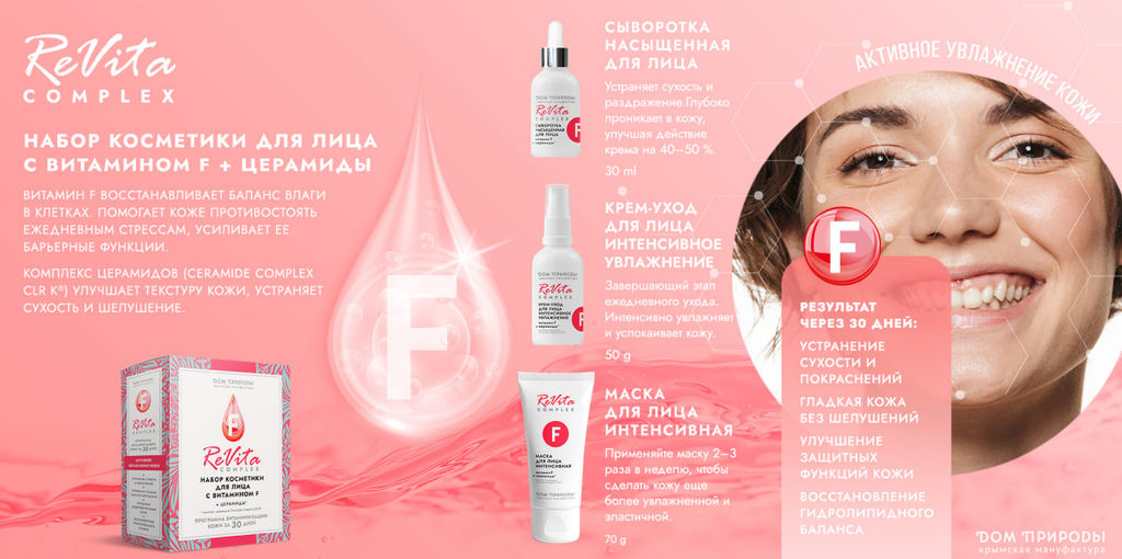 Набор Для лица с витамином F + комплекс церамидов Ceramide Complex CLR K